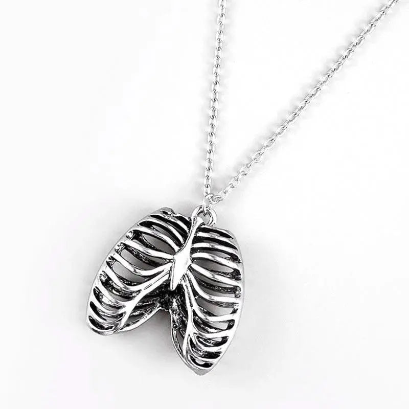 Spider Halloween Pendant Cross Chain Necklace Gothic Gift