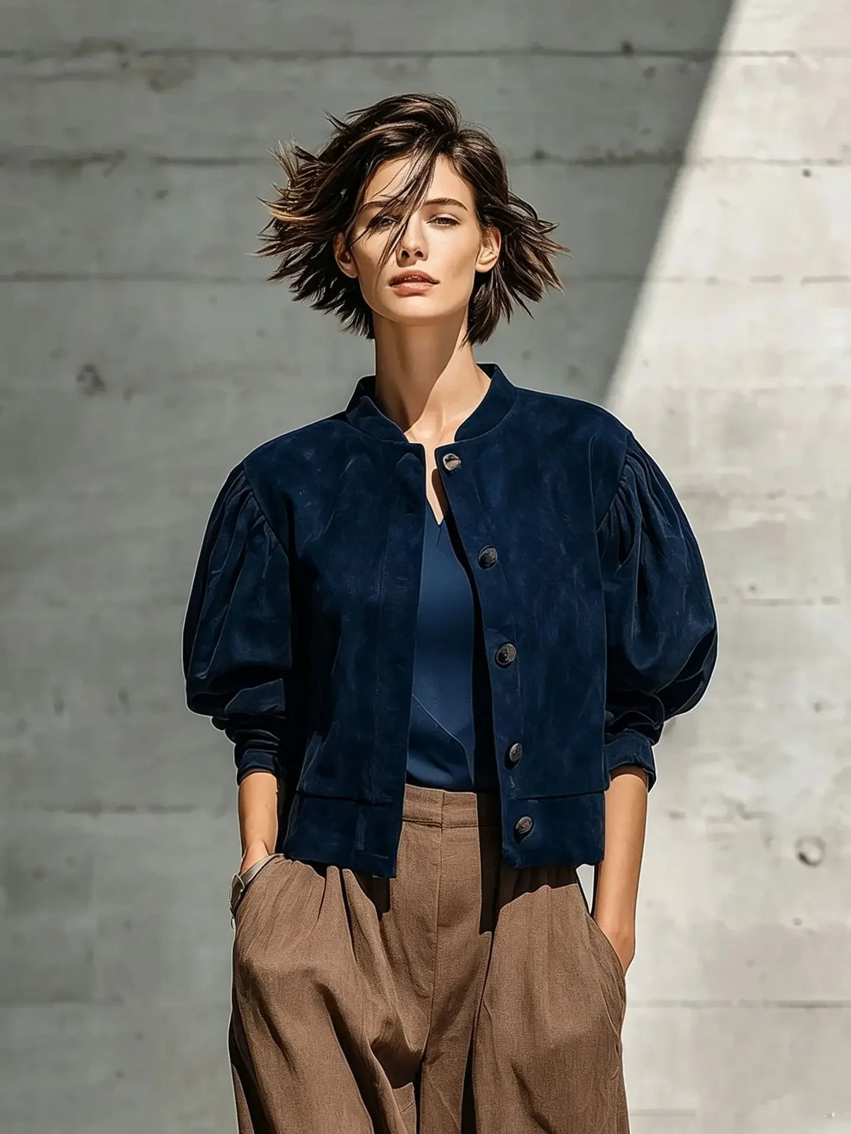 Suede Winter Leather Jacket