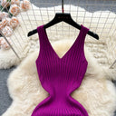 YuooMuoo Chic Wrap Dress For Women Slim Bodycon Knit Long Autumn Outfit Wardrobe