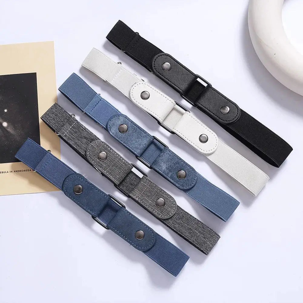Invisible Elastic Stretch Belt Sleek No Buckle Design