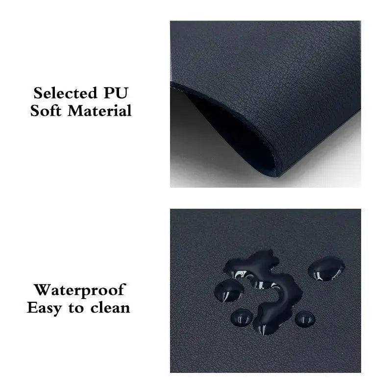 Premium Leather Gaming Mouse Pad Waterproof Desk Mat
