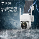 Outdoor Solar Surveillance Camera Weatherproof WiFi Night Vision