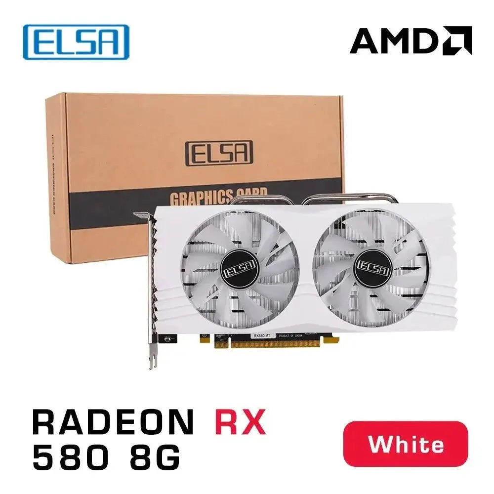 ELSA White Radeon RX GPU Unleash Extreme Gaming Power