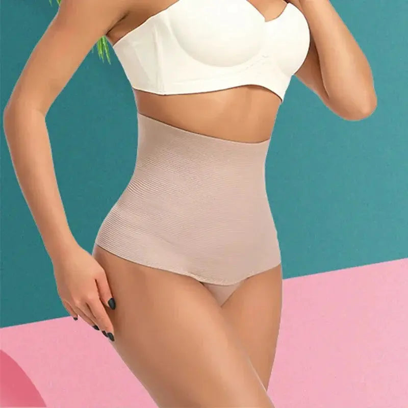 High Waist Seamless Shapewear Panties With Tummy Control