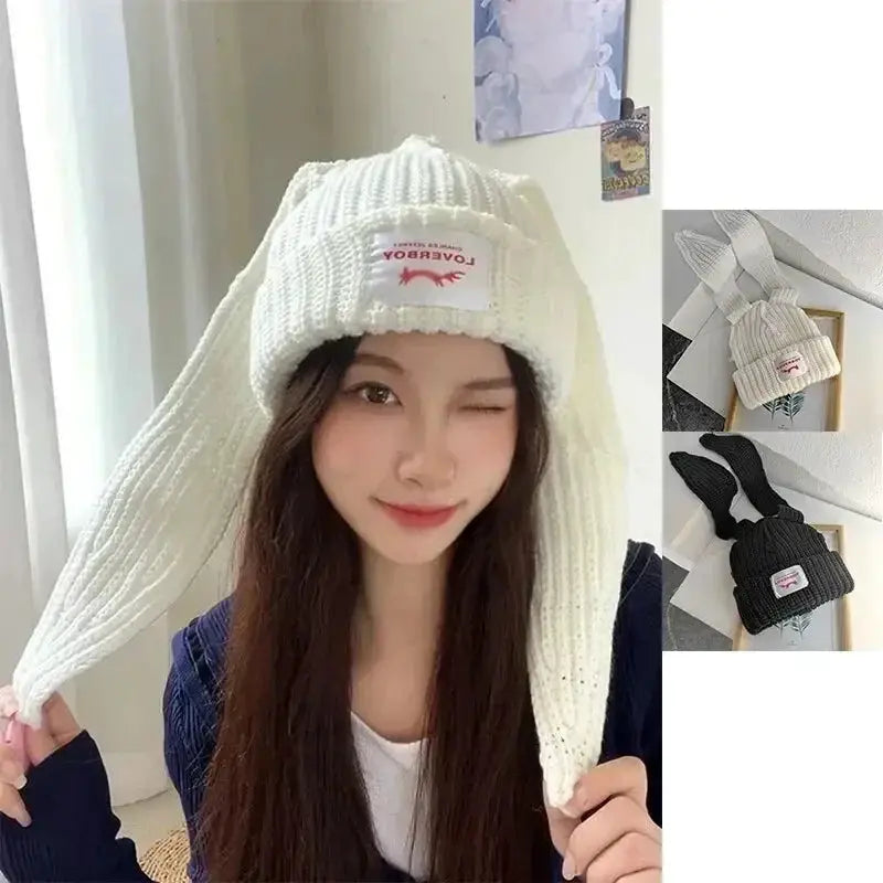 Unisex Thick Knit Beanie Balaclava Hat For Women And Men
