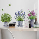 3Pcs Watercolor Flower Pots Wall Sticker Kitchen Decor