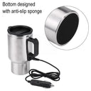 12V USB Car Electric Kettle Stainless Steel 450ml Portable Water Cup On The Go