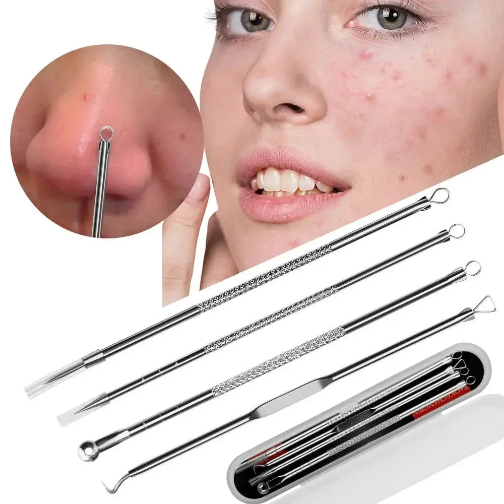 Acne Needle Blackhead Remover Set 4pcs Comedone Kit
