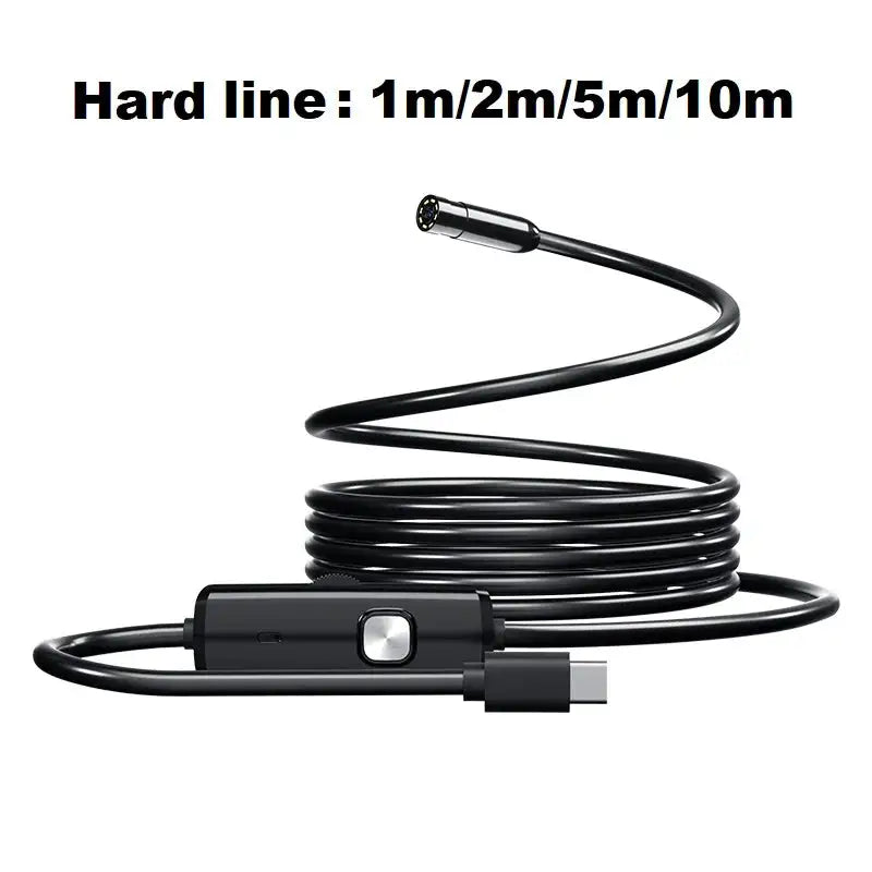 Type-C Endoscope Single Camera Waterproof USB Probe 3in1 IOS Micro USB Car Inspection Borescope for iphone Android Phones