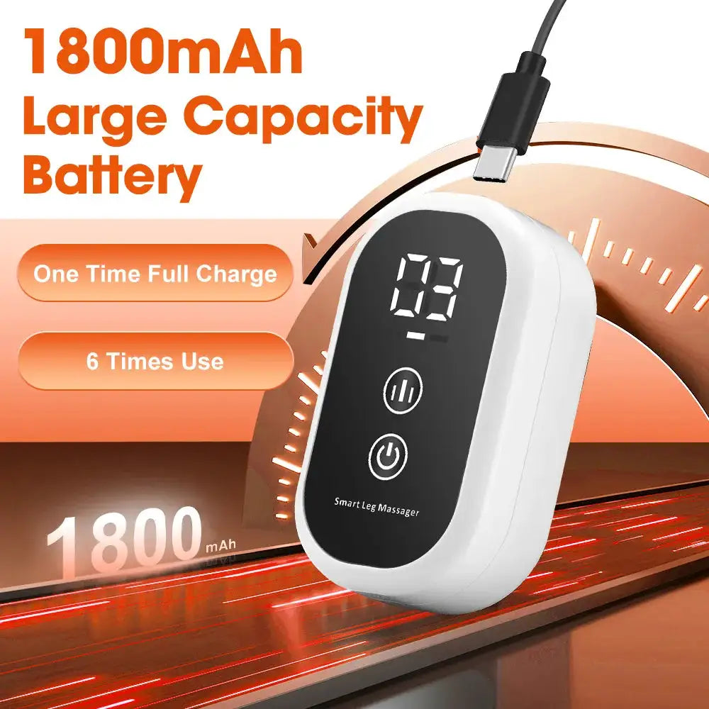 Eletric Air Pressure Calf Massager 3 Level Airbag Compression Wireless Massage Foot Leg Muscle Blood Circulation Relieve Fatigue