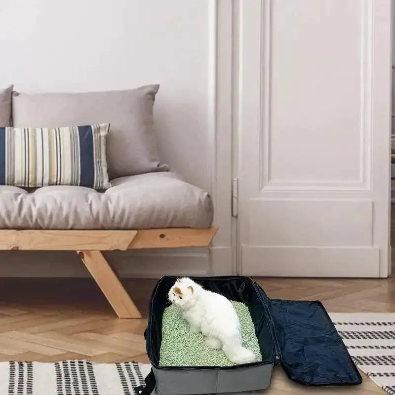 PawVoyage Portable Cat Litter Box Waterproof Travel Cover