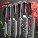 Razor Sharp Damascus Knife Set for Chefs