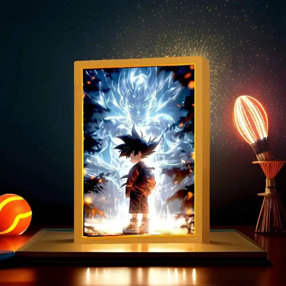 Dragon Ball Z Goku Vegeta LED Photo Frame Unique Decor