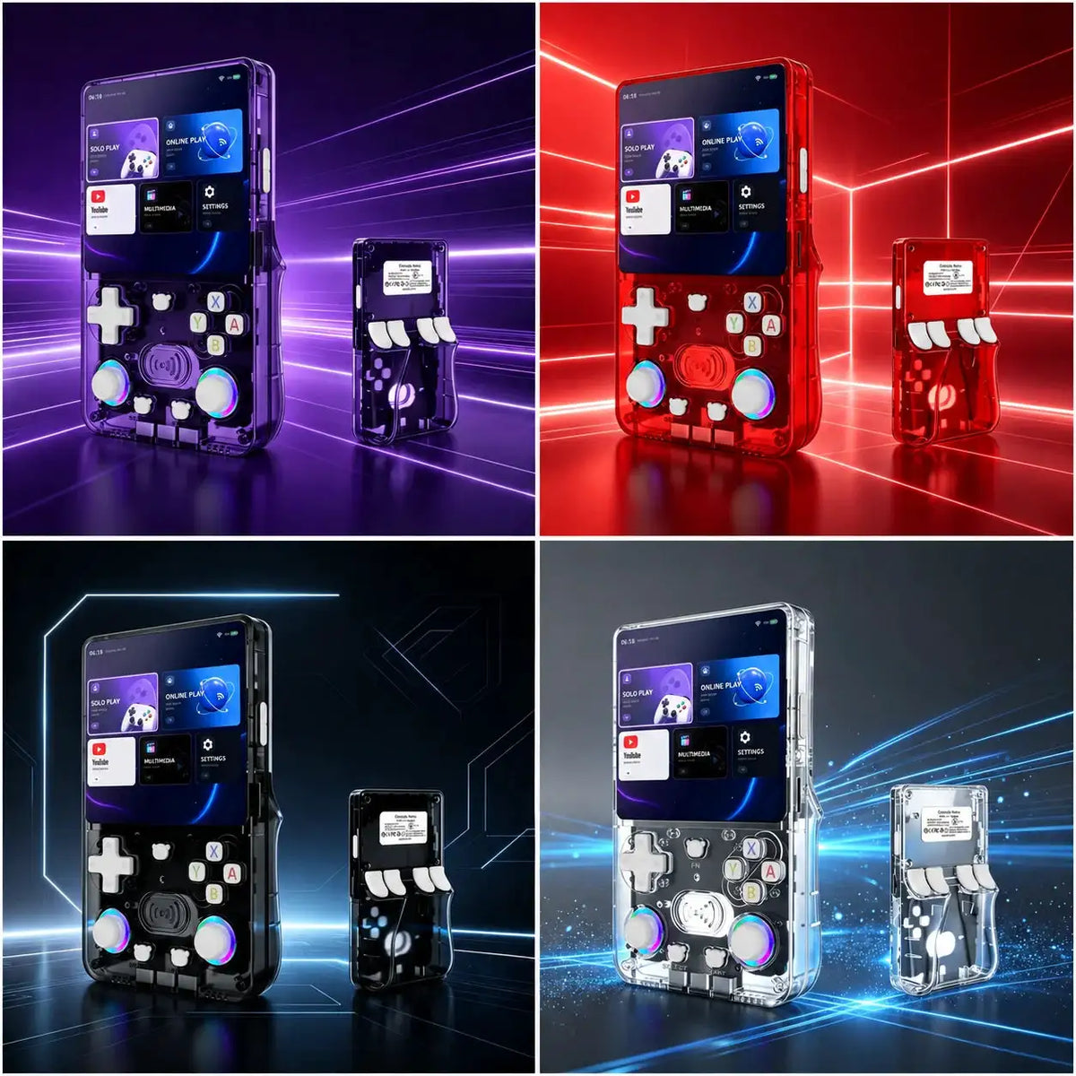 X36 Ultra Handheld Gaming Device 4.2 Inch IPS Screen Dual System WiFi Portable Media Player Gift for Gaming Enthusiasts