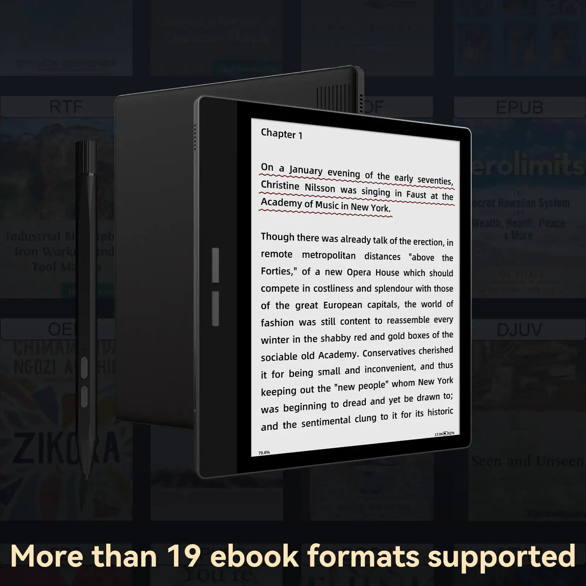 Bigme B751C S Ebook Reader, 7 inch Color E-Ink Screen, Portable Paper-like Electronic Book, Android 14 OS, Support Google Play