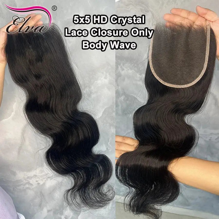 Invisible HD Lace Closure With Straight Brazilian Hair