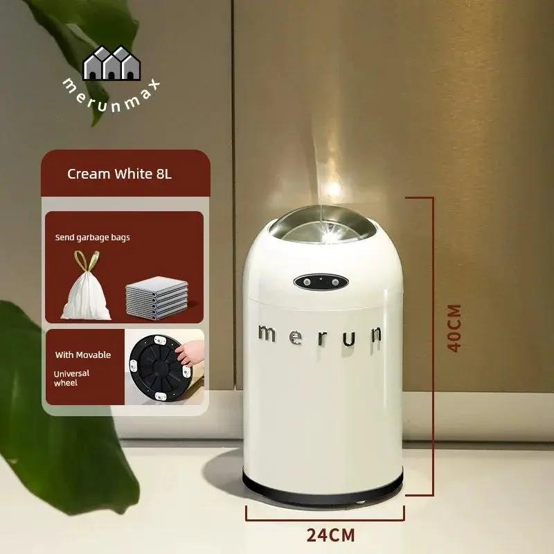 Merun Inductive Kitchen And Bathroom Ashbin 12L Trash Can