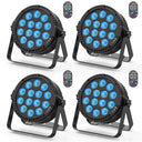 U King 4Pcs 80W Par Light LED RGBW