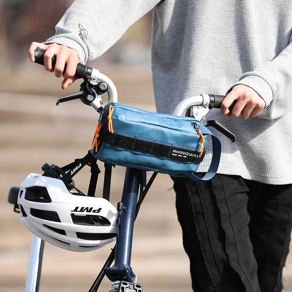 Rhinowalk Bike Handlebar Bag 2.4L Bicycle Bags Frame Pannier Bag Multifunction Portable Shoulder Waist Bag Bike Accessories