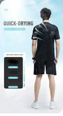 Cool Dry Ice Silk Sports Set Training