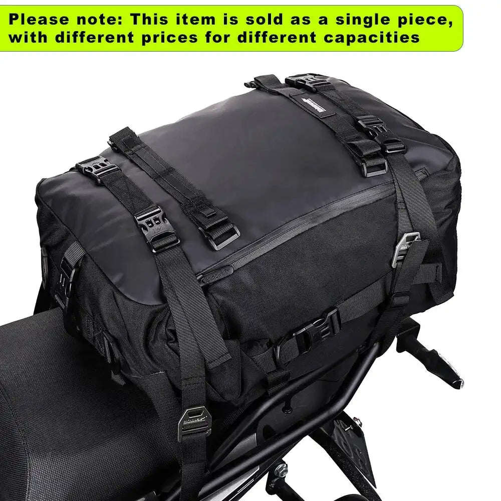 Rhinowalk Motorcycle Saddle Bag Internal Waterproof 10L-20L-30L Rear Seat Bag Modularity Luggage Shoulder Bag Single Item Sale