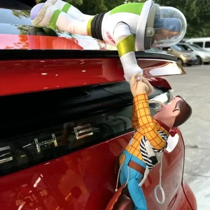 Toy Story Buzz Lightyear And Woody Rescue Plush Car Ornament