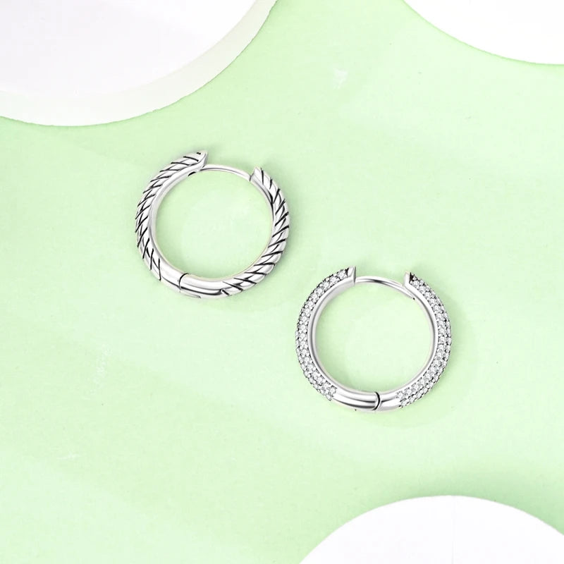 Charm Double Hoop Earrings