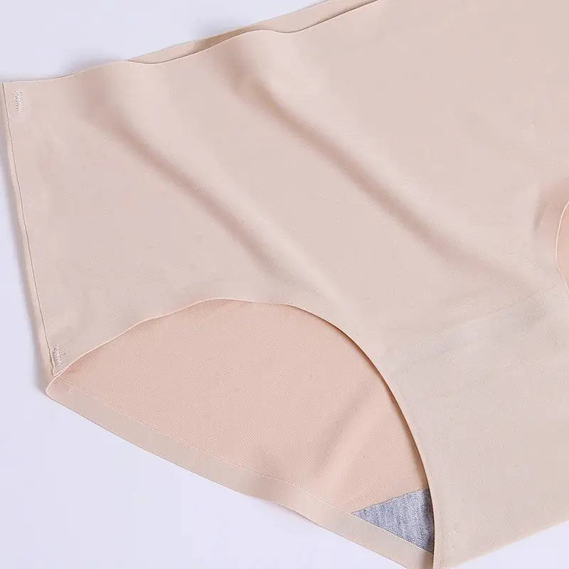 Silk Satin Seamless Plus Size Panties Set Underwear