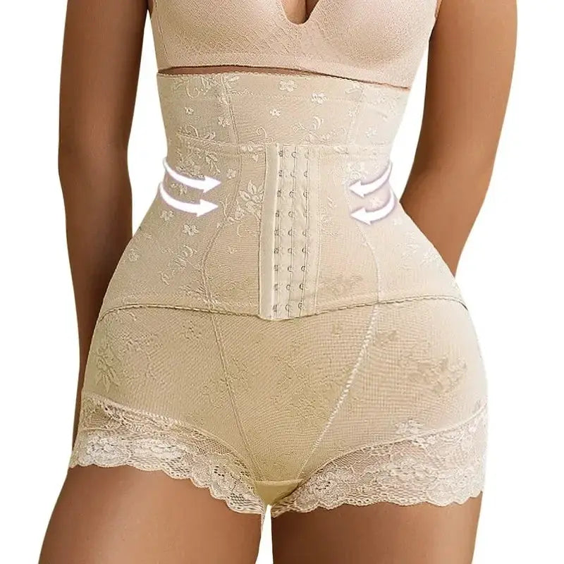 Postpartum High Waist Lace Control Panties Slimming Shaper