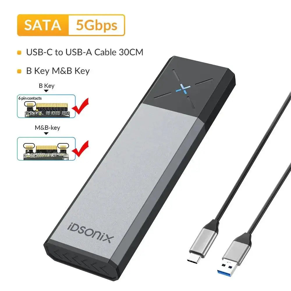 iDsonix SSD Enclosure High Speed Data Transfer Box Portable