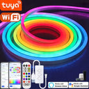 Tuya Neon LED Strip Lights 5V 72LEDs/M Silicone Rope With Music Sync RGBIC