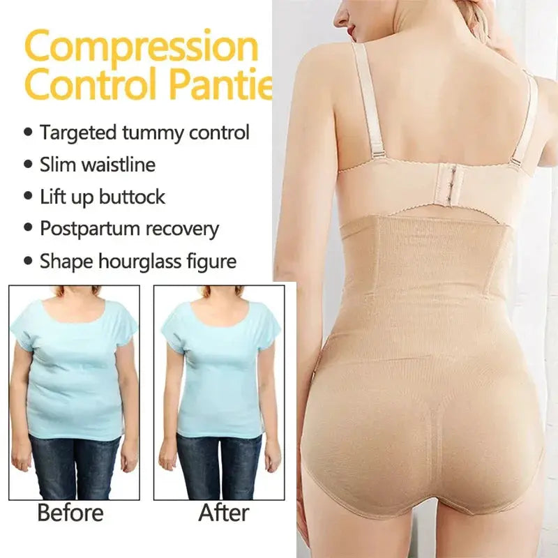 High Waist Tummy Control Shapewear GUUDIA Slimming Panties