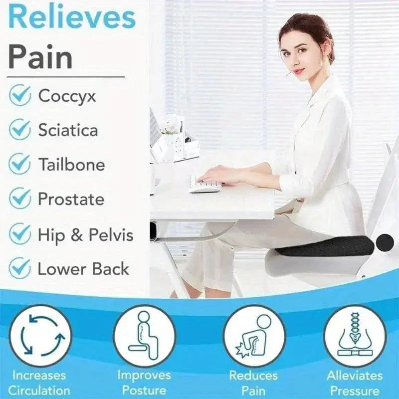 Large Honeycomb Gel Seat Cushion Pain Relief Ergonomic