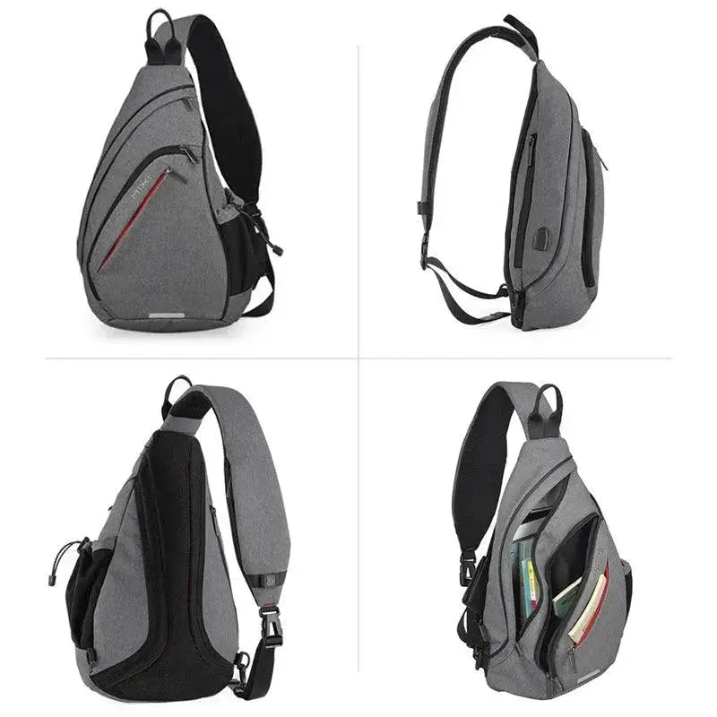 Versatile USB Sling Backpack for Travel Men and Women