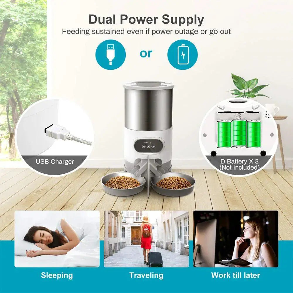 Smart Pet Feeder With Remote Feeding And Voice Recording