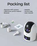 4K Dual Lens Security Camera for Homes