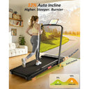 12 Level Incline Walking Pad Treadmill Under Desk Quiet Office
