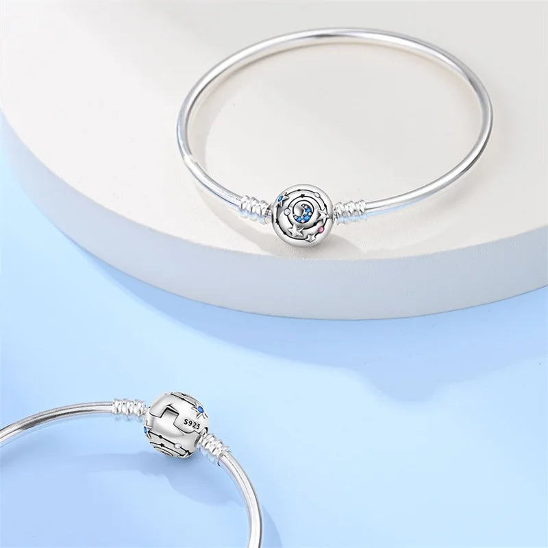 Cm Silver Bracelet Star Moon