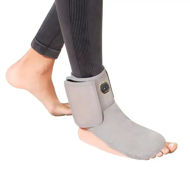 Red Light Ankle and Dorsum Heating Sleeve with Vibration Massage Function Relieves Foot Joint Pain and Fatigue Massage