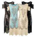 Long Sequin Flapper Costume Gown