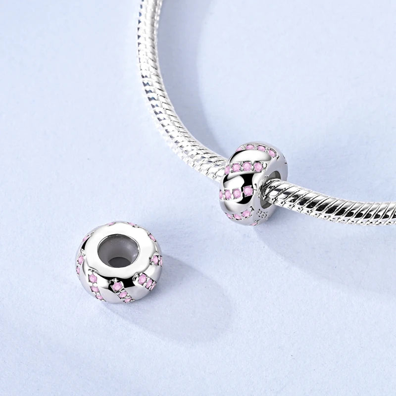 Silver Stopper Sterling Cz Pave