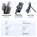 Selfie Stick Tripod - Detachable Bluetooth Remote