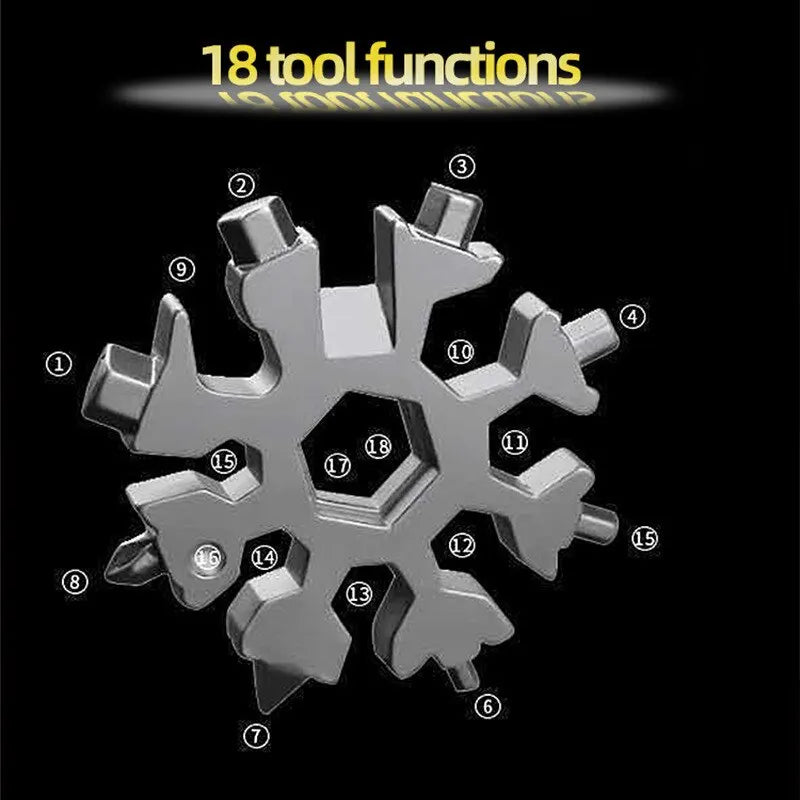 Multi-Functional Snowflake Wrench Tool Steel