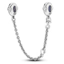 Charm Beads Sterling Silver Pink