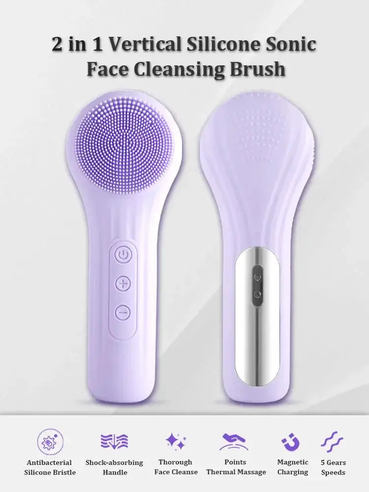 Sonic Waterproof Facial Cleansing Brush For All Skin Types