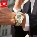 Olevs Men Skeleton Mechanical Watch