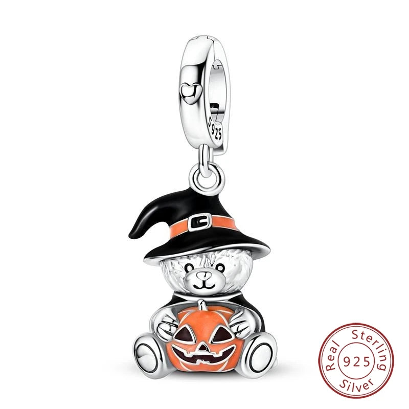 Halloween Charm Sterling Silver Luminous