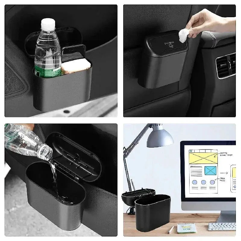 3 Pack Car Trash Can With Lid Contains 60 Garbage Bags