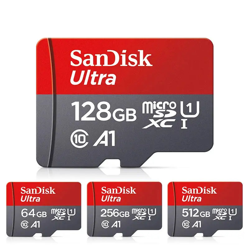Original Ultra A1 Memory Card 32GB 64GB 128GB Micro SD TF Card 256GB 512GB Class 10 U1 SDXC Flashcard for Phone