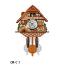 Retro Style Cuckoo Clock Wooden House Wall Alarm Bird Decor